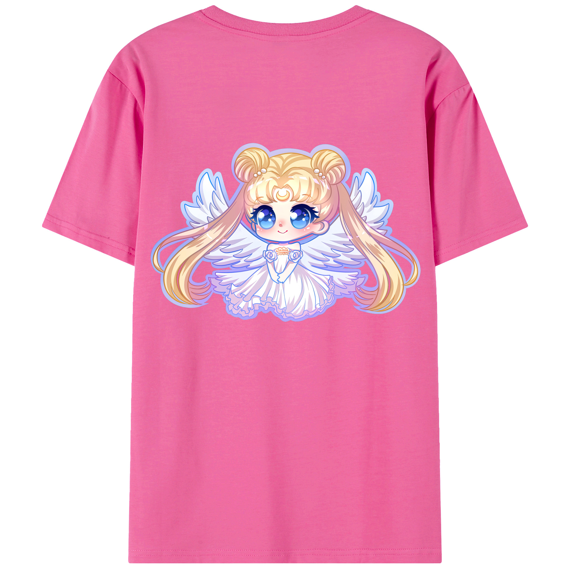 （画像用） 美少女戦士セーラームーン 愛野 美奈子 あいの みなこ Sailor Moon Aino Minako レディース半袖Tシャツ(バックプリント)